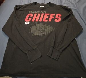 Kansas City Chiefs Long Sleeve Crewneck Tee - Black/Red